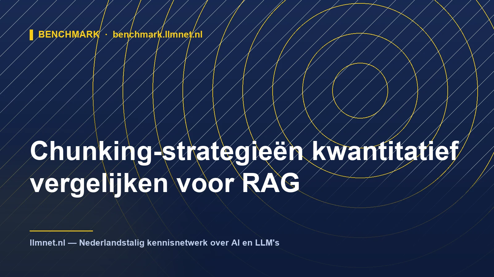 Illustratie: Chunking-strategieën kwantitatief vergelijken voor RAG