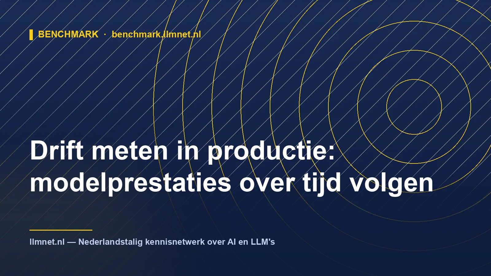 Illustratie: Drift meten in productie: LLM-prestaties over tijd