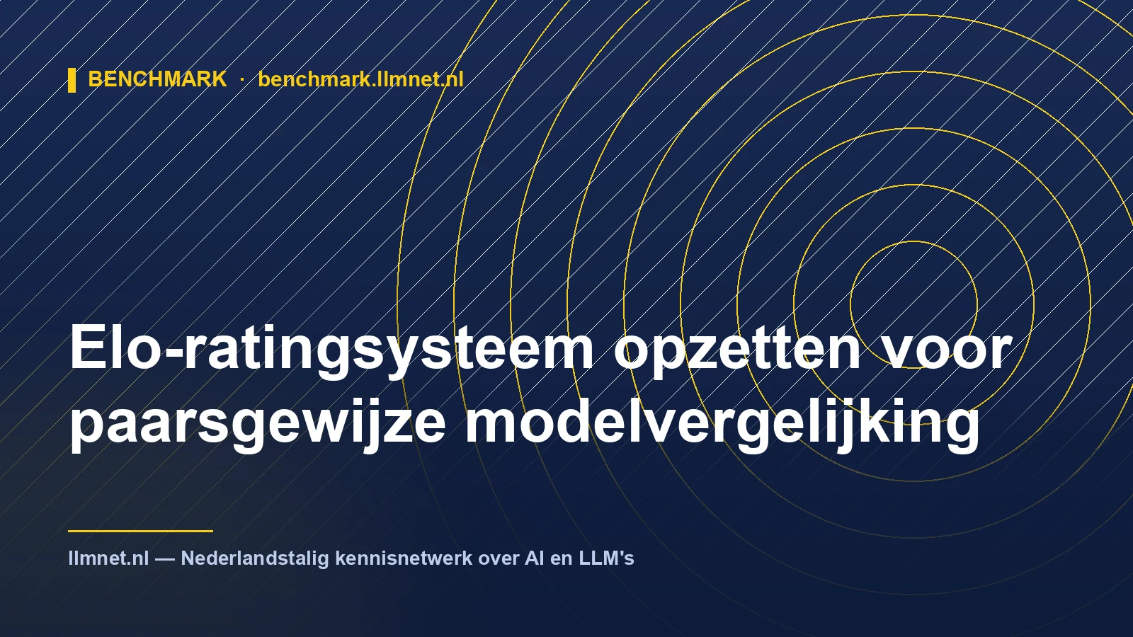 Illustratie: Elo-ratingsysteem opzetten voor modelvergelijking