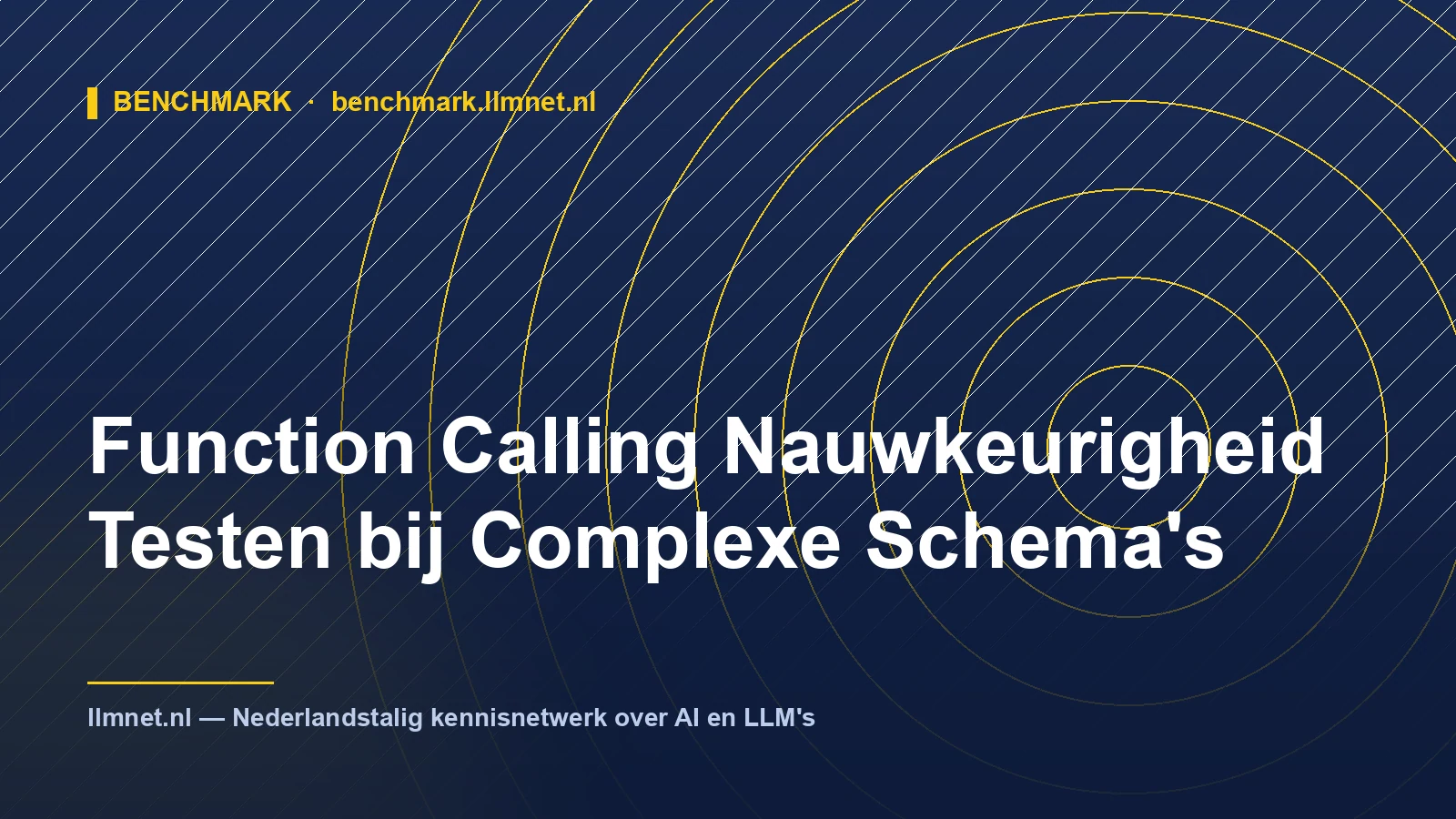 Illustratie: Function Calling Nauwkeurigheid Testen bij Schema's