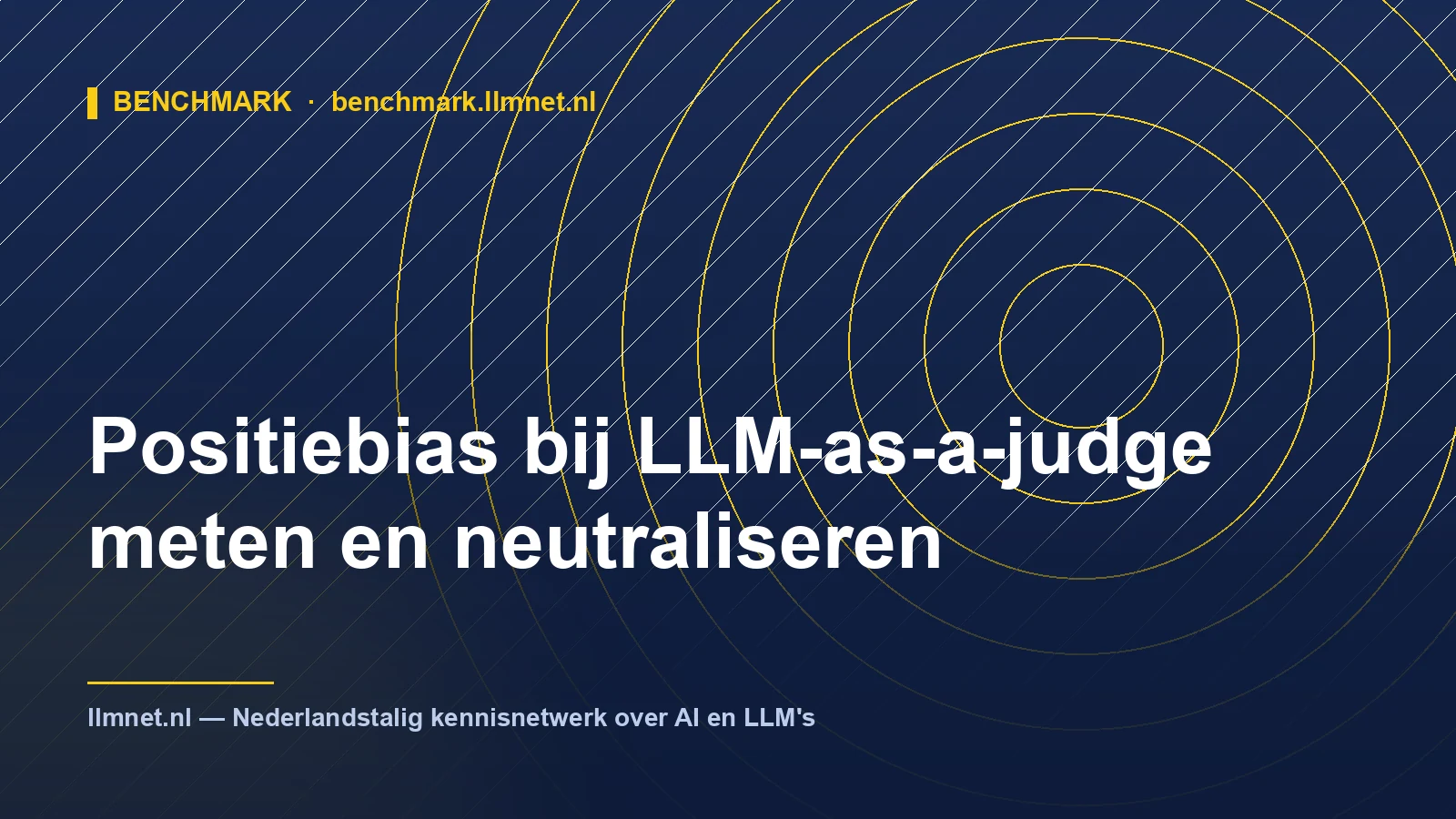 Illustratie: Positiebias bij LLM-as-a-judge meten en neutraliseren