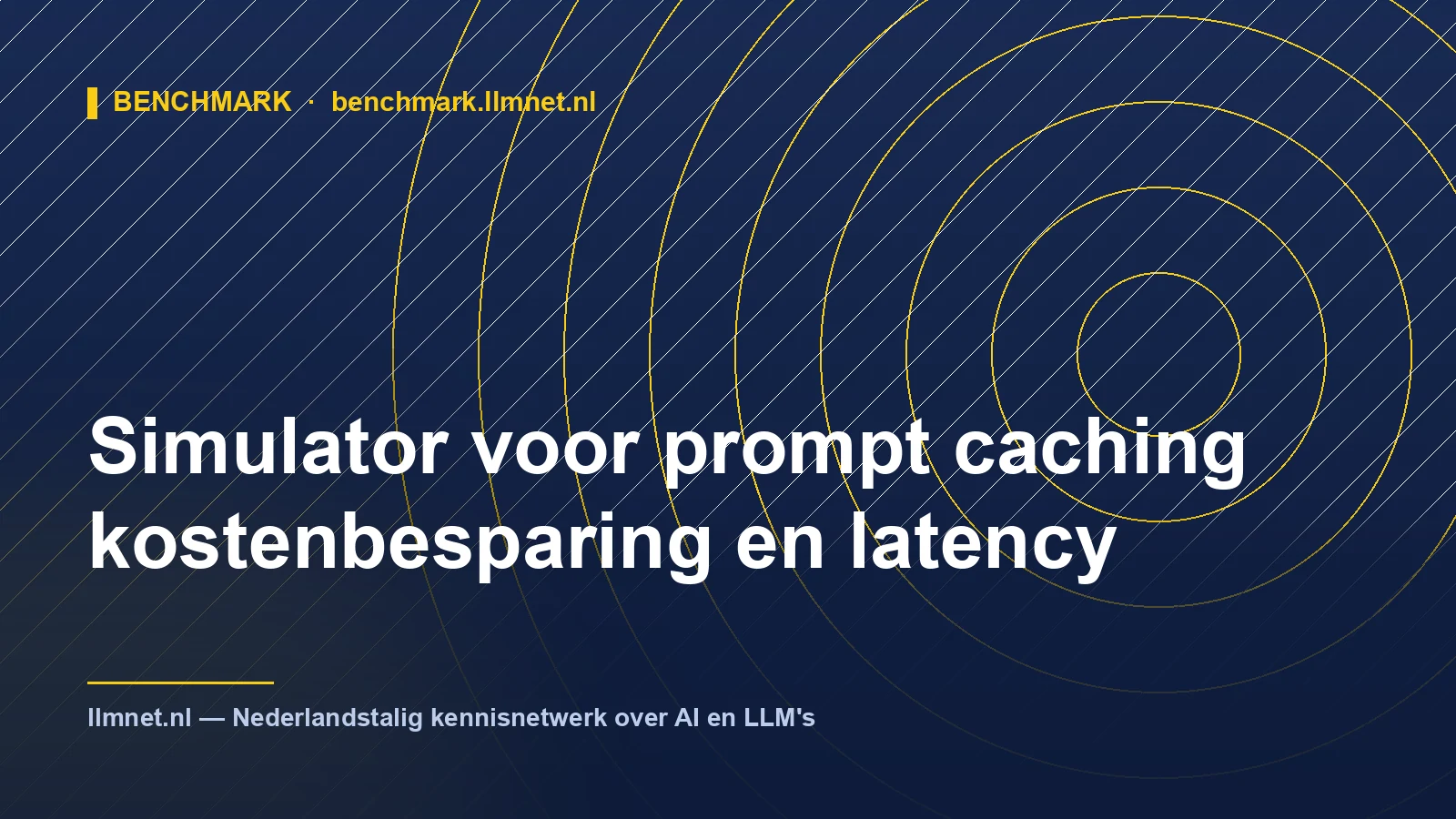 Illustratie: Simulator voor prompt caching: kosten en latency meten