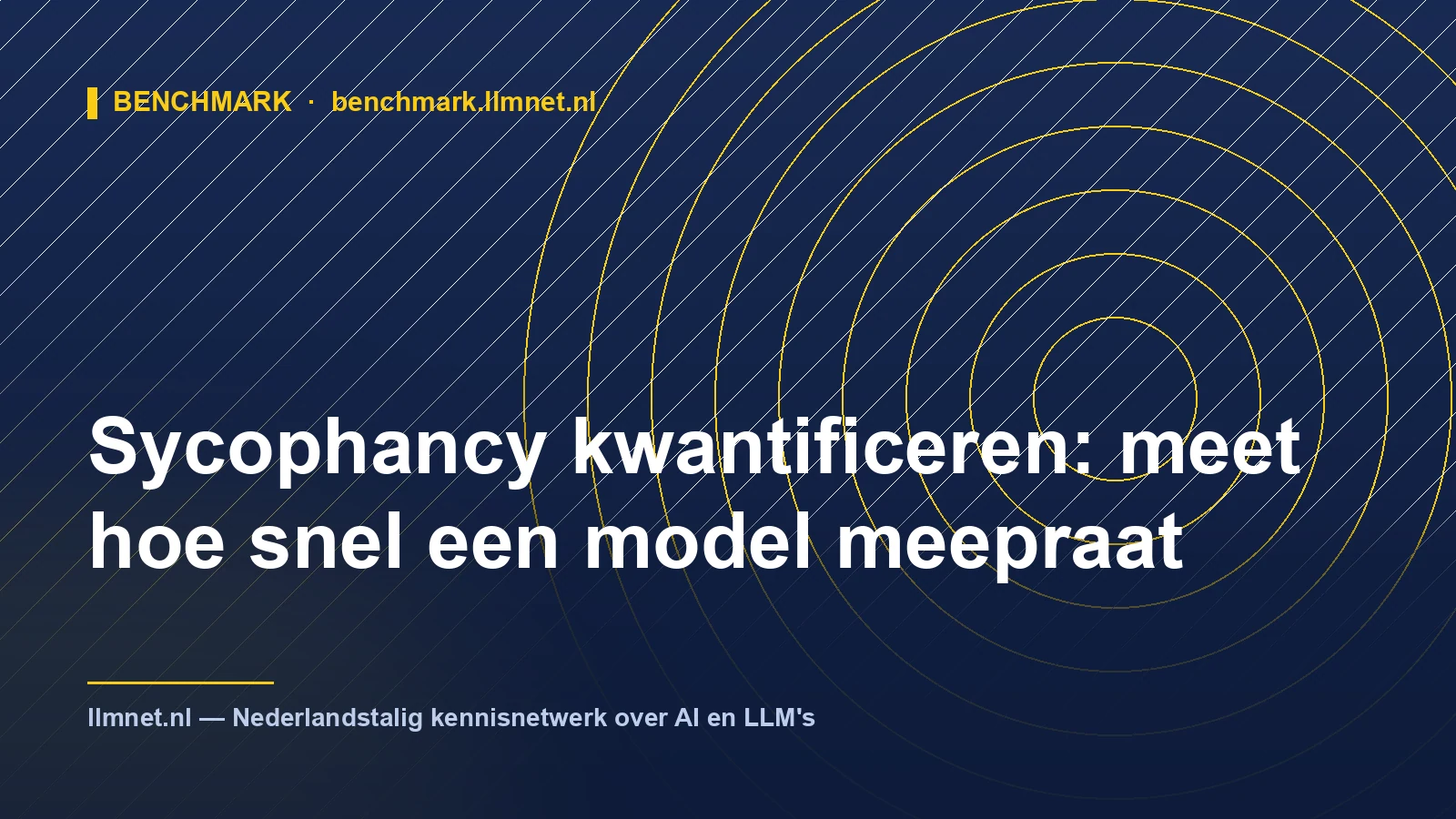 Illustratie: Sycophancy kwantificeren: meet hoe snel een model meepraat