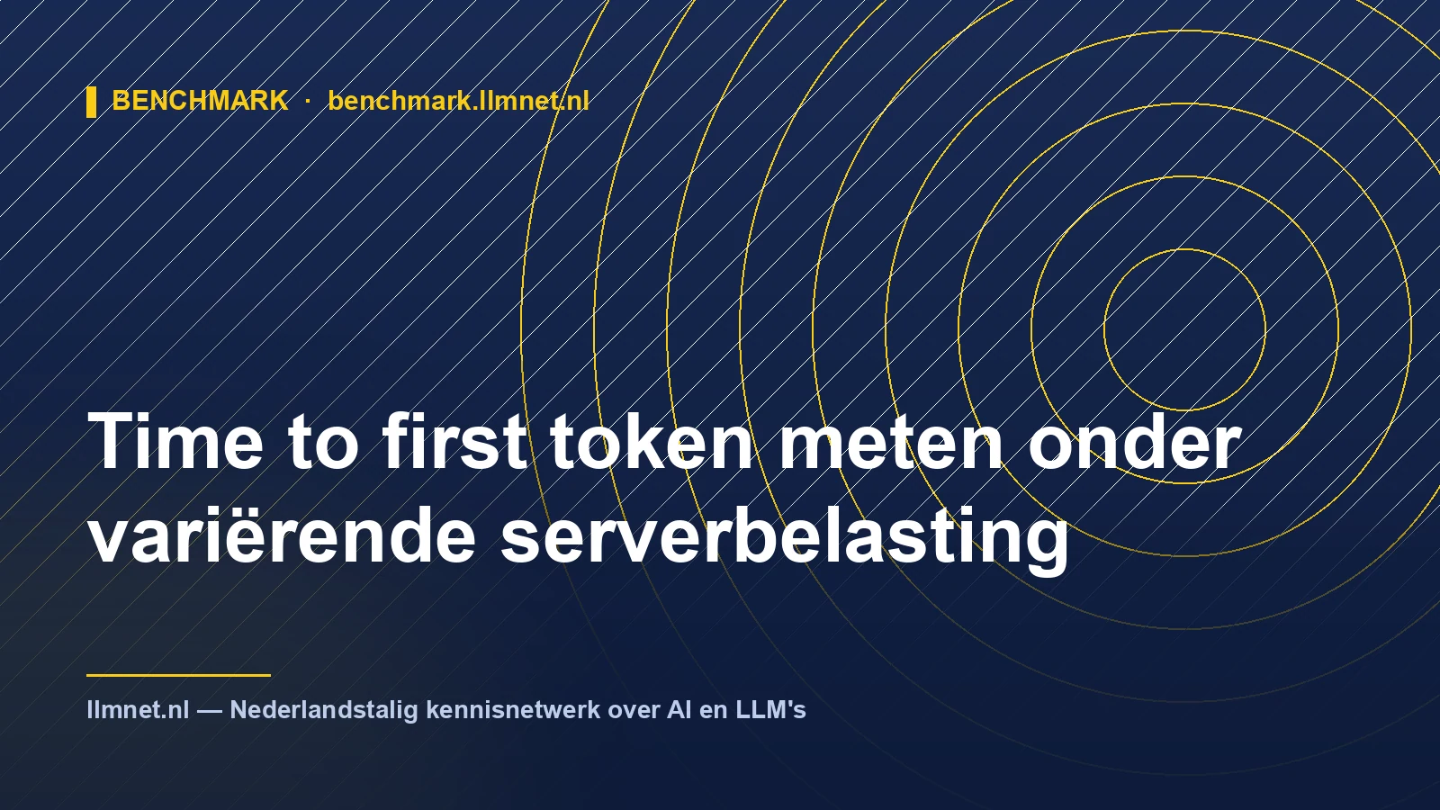Illustratie: TTFT meten onder variërende serverbelasting